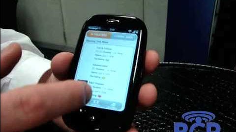 Palm Pre hands on, application walkthrough