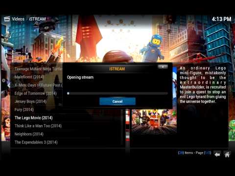 XBMC configuring iStream to play; not fail