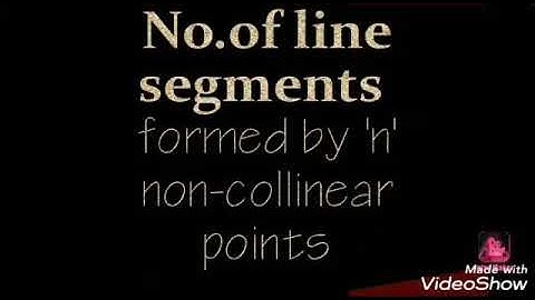 Number of line segments formed by 