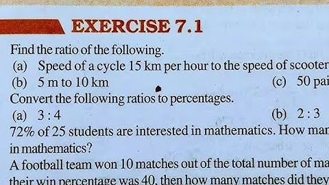 Exercise 7.1 Class 8 NewBook | Class 8 Maths | Chapter 7 Comparing Quantities | Ex 7.1 Class 8 Math