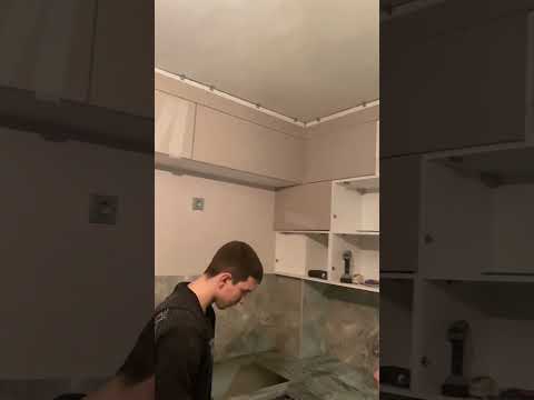 Как сделать кухню под потолок #кухня#shorts