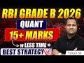 RBI Grade B 2026 | How to Get 15+ Marks in RBI Quant Section | RBI Quant Preparation Strategy