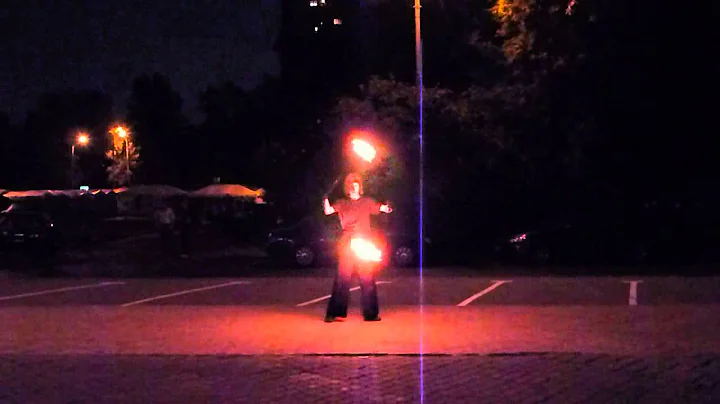 Chester's Freestyle Fire Poi Solo (13.08.2011)