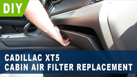 Vervanging van het cabineluchtfilter van de Cadillac XT5 (2017 2018 2019 2020 2021 2022)