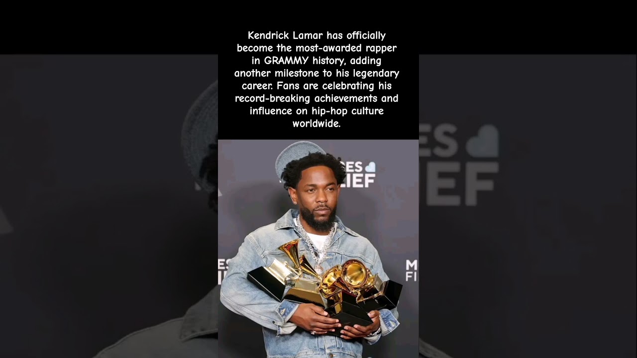 Kendrick Lamar Becomes the Most-Awarded Rapper in GRAMMY History 