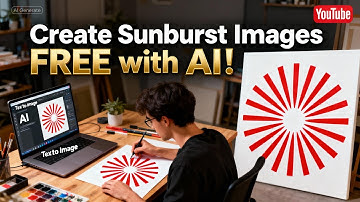 How to Create Unlimited Sunburst Images with AI – Fast & Easy Design Tutorial