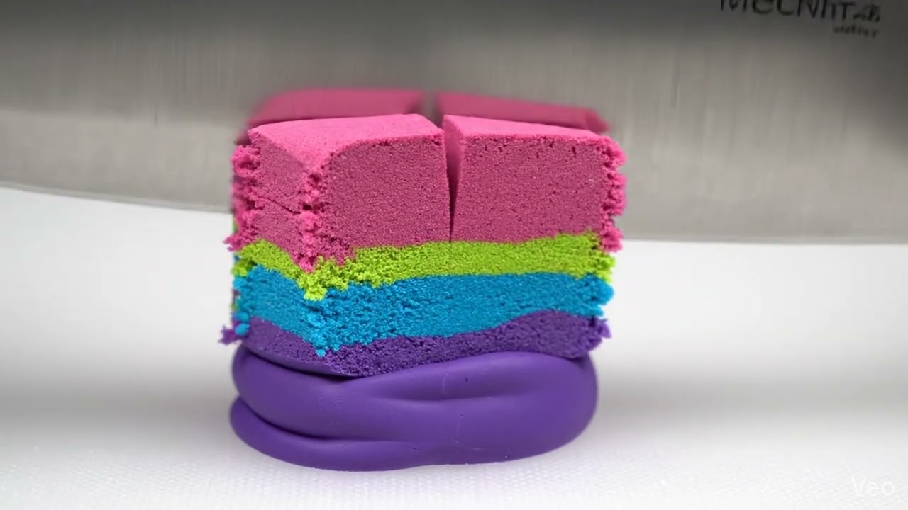 Satisfying Knife Cutting ASMR 🔪 | Sand Clay Cutting 