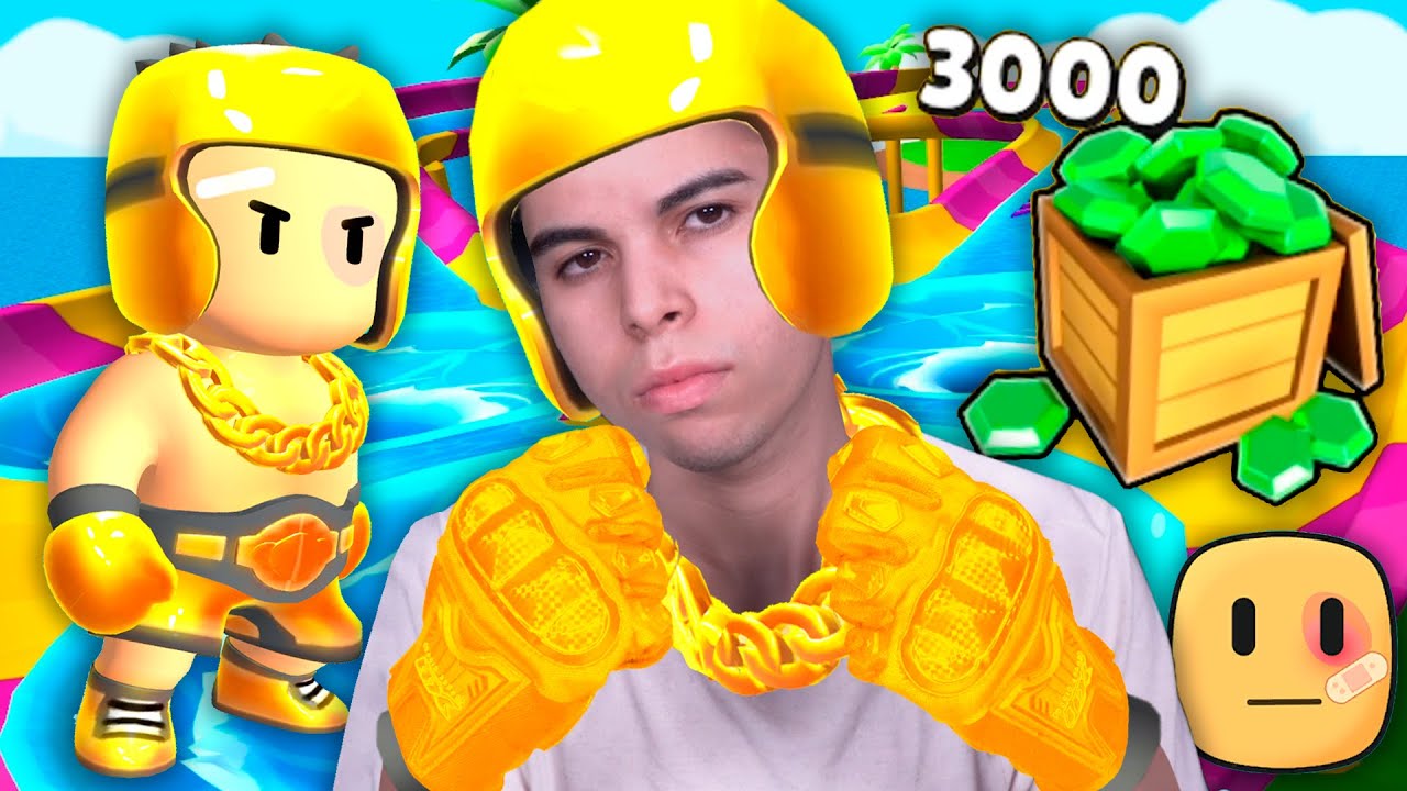 COMPREI O BOXEADOR DOURADO DA OFERTA ESPECIAL NO STUMBLE GUYS!