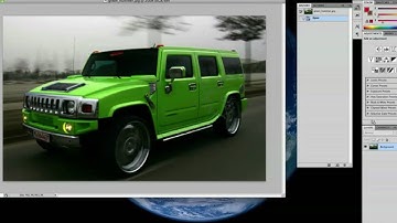 How to change the colour of a Car in Photoshop CS4!
