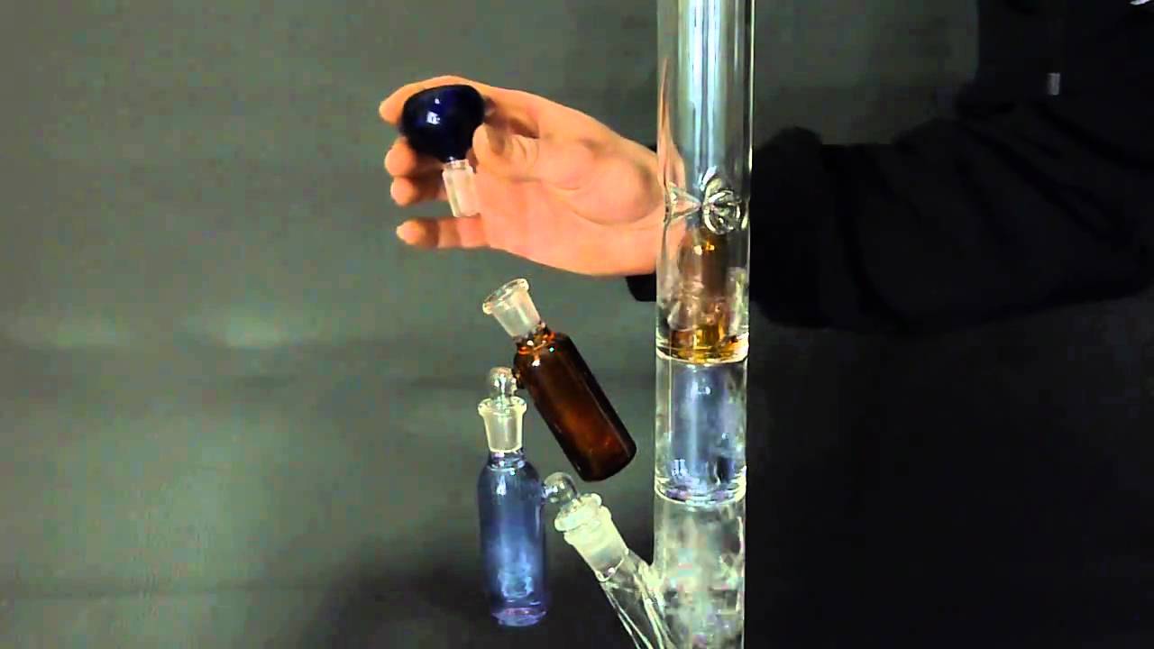 Double Perc Bong mit Doppel Vorkühler