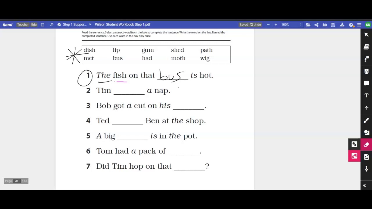 Wilson Page 31 Directions YouTube