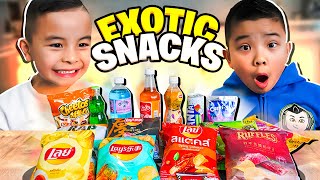 Trying Exotic Snacks for the First Time CKN