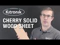 Cherry, Solid wood sheets, 5mm x 300mm x 100mm from Kitronik