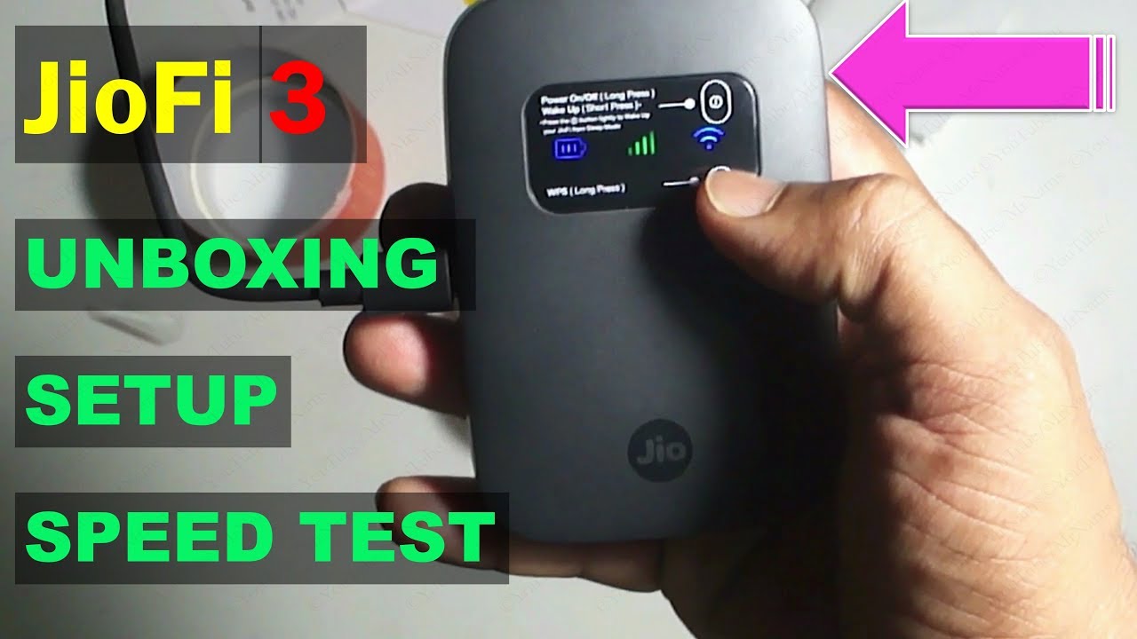 jiofi 3 unboxing and review - YouTube