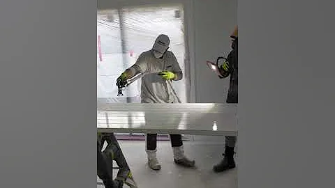 fastest way to spray paint doors Using door stacker