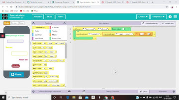 Age calculator using code. org