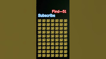 Find—51 #quiz #illusion #facts #memes #puzzle #ढूंढो #maths #challenge #logicalstation