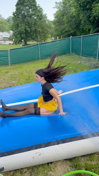 made my own slip n slide 🤭