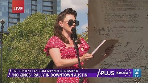 No Kings protest Austin | Declaration of Independence at Auditorium Shores