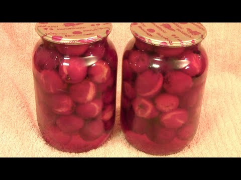 Pickled Paradise Apples with Wine and Spices (for Winter)