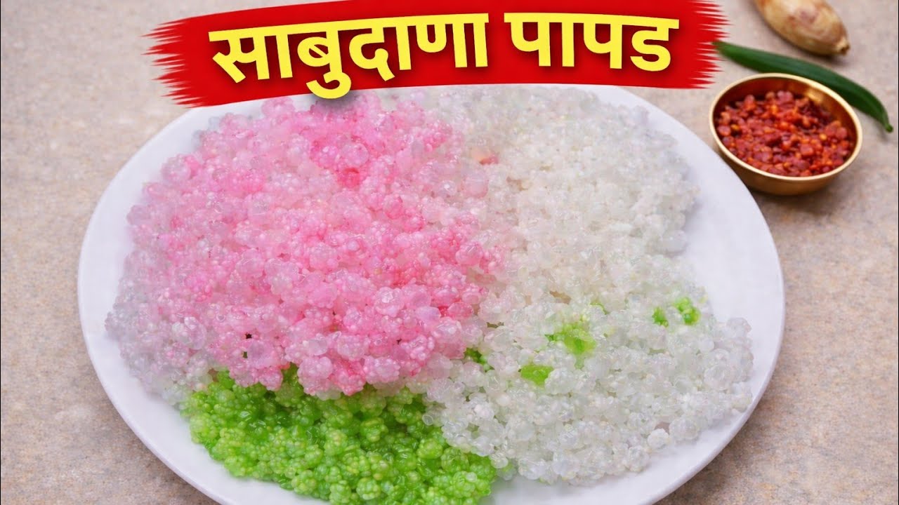एकदम सोप्या पद्धतीने बनवा साबुदाणा पापड ते पण उन्हात न जाता#youtube #youtubevideos #sabudanapapad 