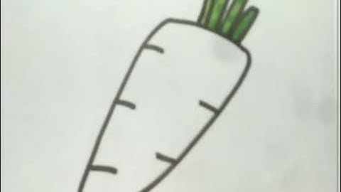 Hoạt động tạo hình:vẽ củ cà rốt