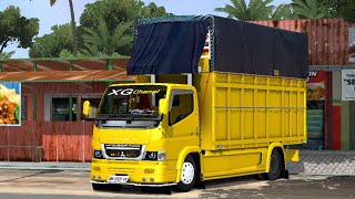 NEWEST BUSSID MOD SPECIAL FOR SWALLOWING TRUCK || SHARE LIVERY MOD FOR STANDARD CANTER TRUCK WITH...