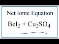 Net Ionic Equations and Spectator Ions