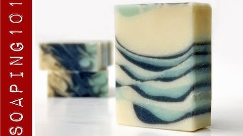 Tilted Tiger Stripe Swirl Soap {feather swirl top} S2W24