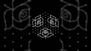 11*6 dots beautiful rangoli design/ easy & simple festival kolam/ chukkala muggulu