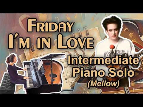 Friday I'm in Love (The Cure) Piano Sheet Music (Intermediate: Mellow Version) Arr. Jennifer Eklund