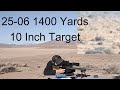 25-06 135 gr Berger Bullet 1400 Yards 10 inch Target