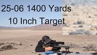 25-06 135 gr Berger Bullet 1400 Yards 10 inch Target