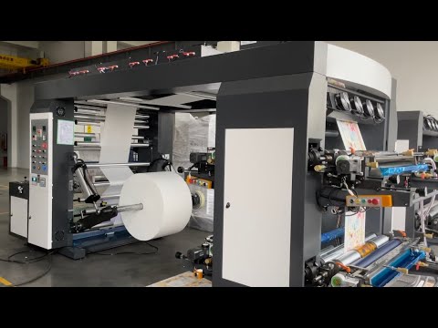 4 Color 1200/1400/1600mm Non Woven Fabric flexo Stack Printing Machine ...