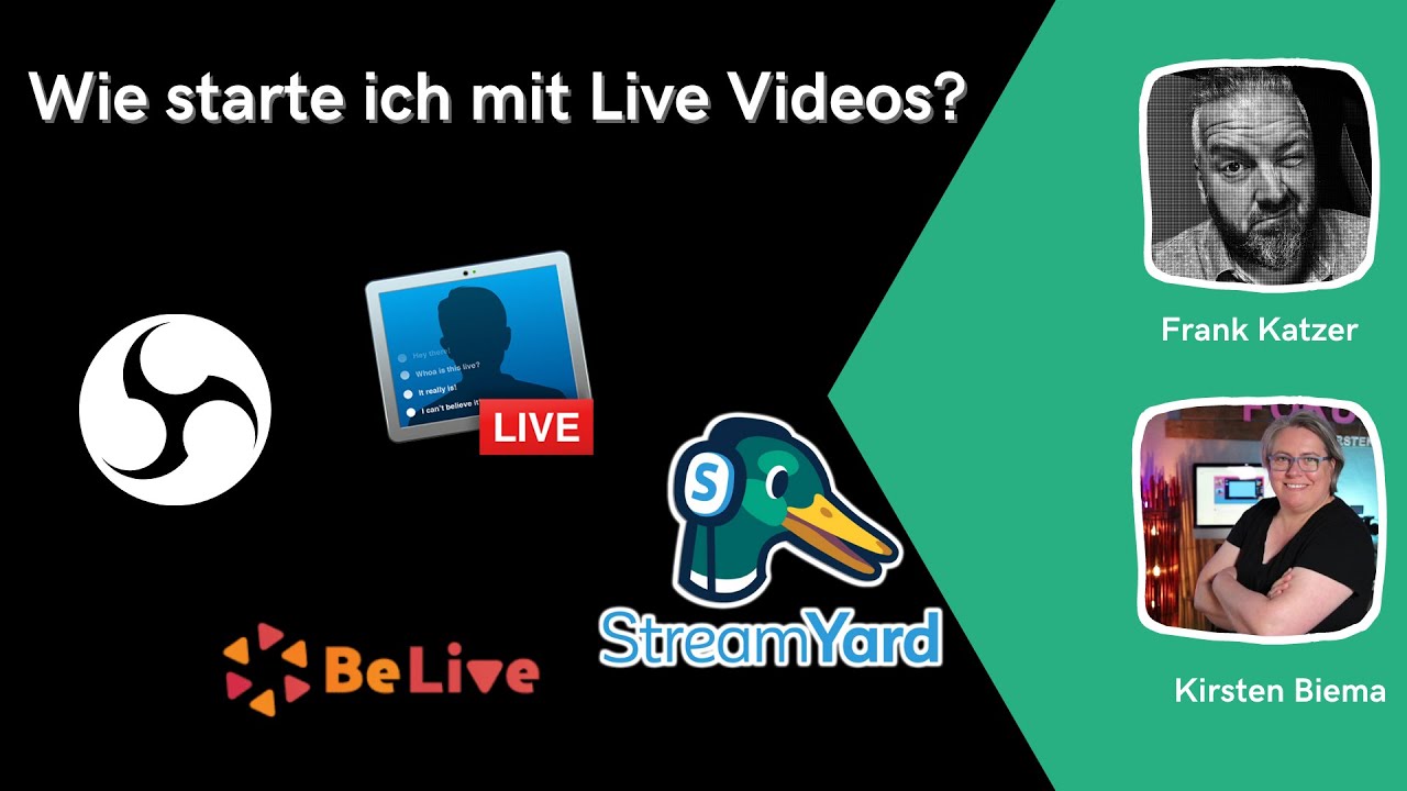 Ecamm, BeLive, OBS, Streamyard und Co. - Mit welcher Software kannst du live streamen?