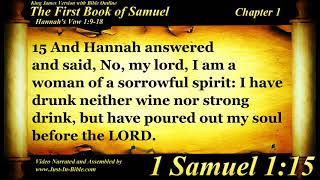 1 Samuel Chapter 1 - Bible Book #09 - The Holy Bible KJV Read Along Audio/Video/Text