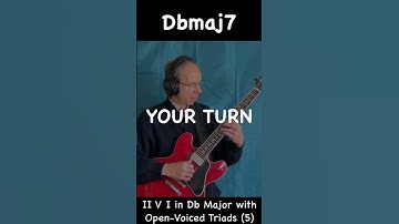 II V I with Open Voiced Triads in Db Major 5