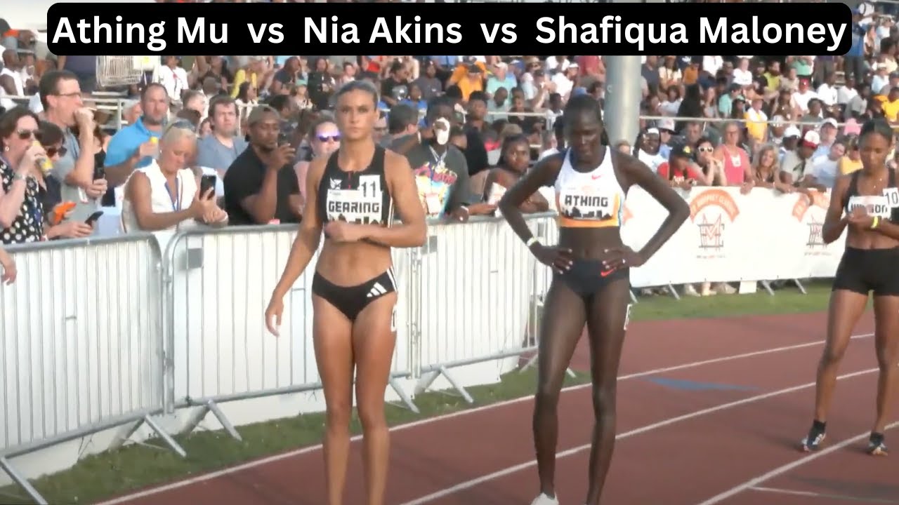 Athing Mu returns to race Nia Akins & Shafiqua Maloney in 800m