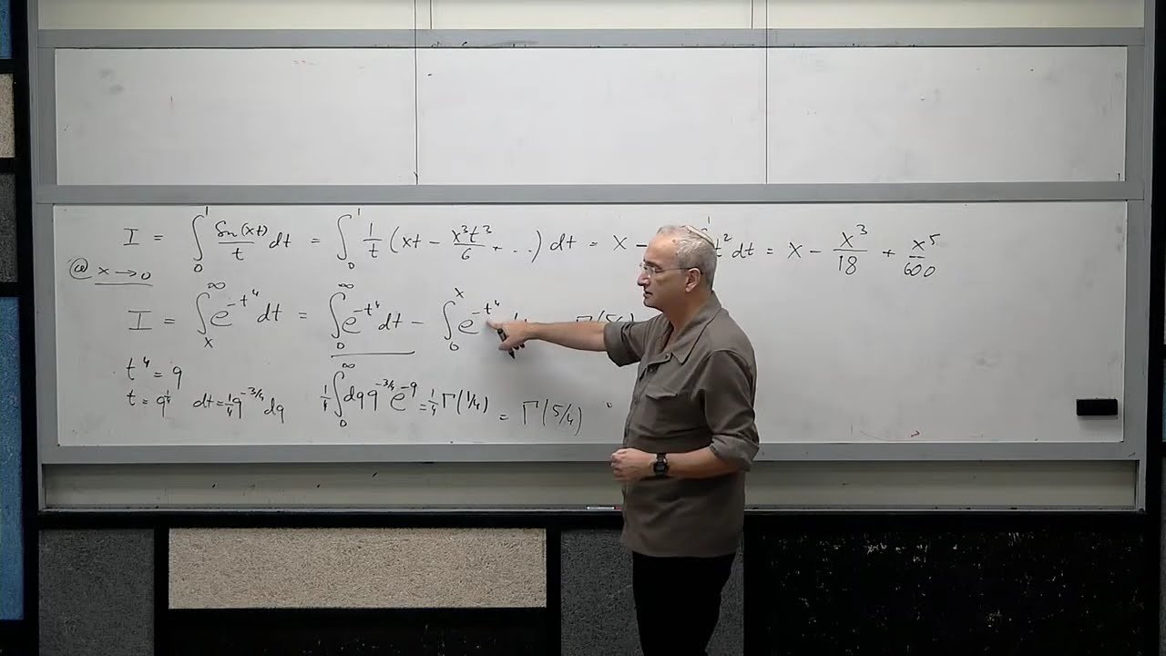 שיטות בפיזיקה מתמטית- הרצאה+תרגול 12