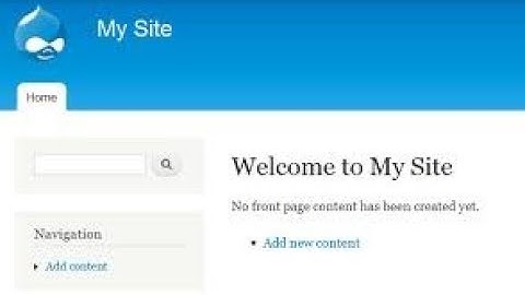 Drupal-Website First Page