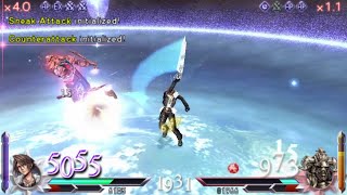 Dissidia Duodecim - Squall Just Frame Ultimate Combo: INSANE Dmg (Sephiroth Assist + Extended Ender)