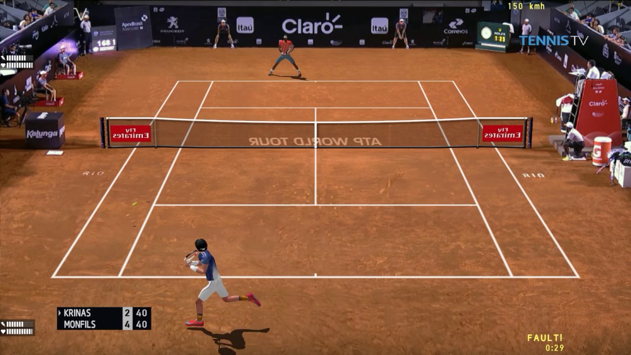 Tennis Elbow 2013 ATP TOUR Rio Open 1st Round VS GAEL MONFILS