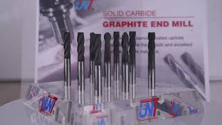 UNT Solid carbide graphite end mill , diamond coated.