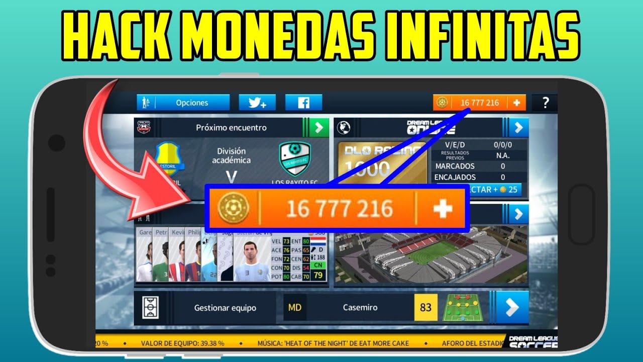 Hack! Monedas Infinitas Para Dream League Soccer 2018 (Con Un Solo