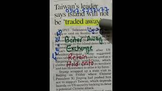 Dawn Newspaper Vocabulary C9