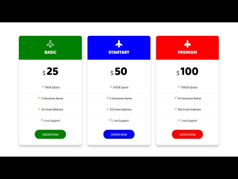 Price Card UI Design | HTML | CSS
