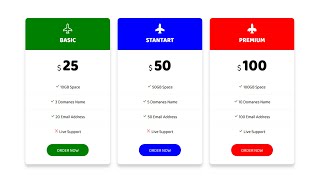 Price Card UI Design | HTML | CSS