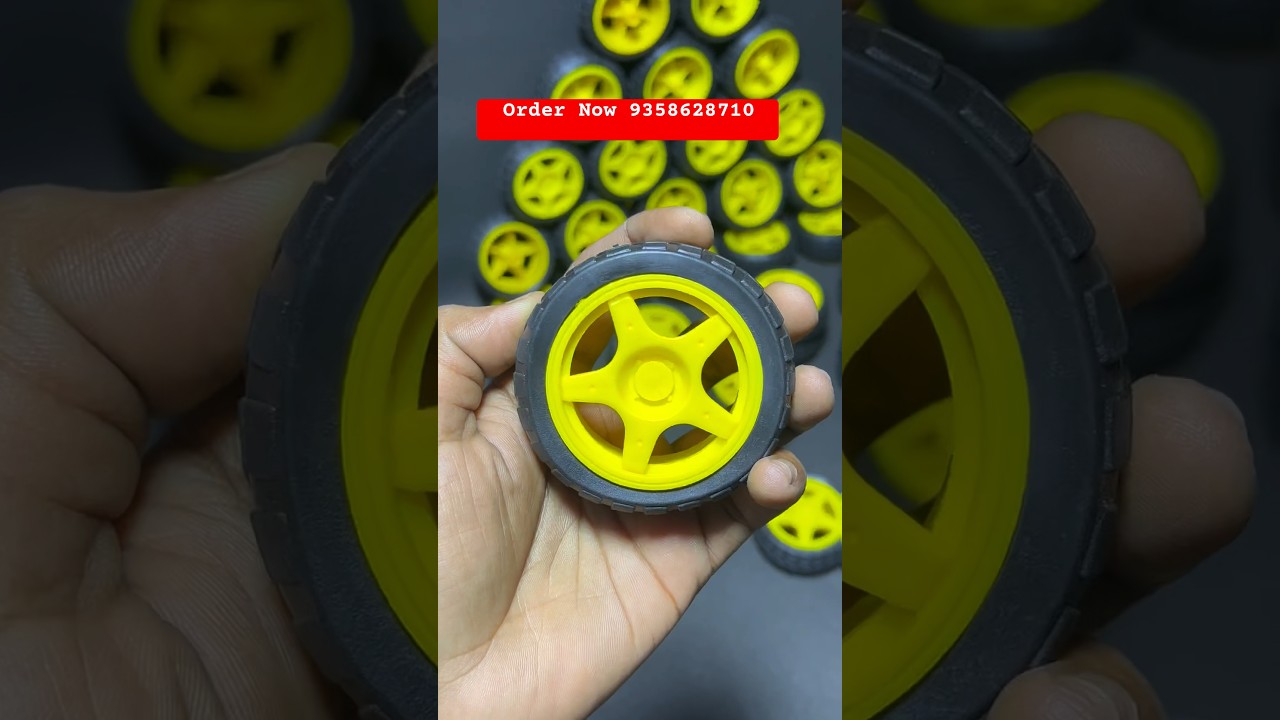 65 Mm Robot Wheel For BO Motors (Yellow) 