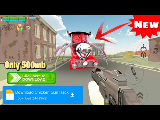 chicken gun mod menu lary hacker 2.8.06 مسدس الدجاج لاري هاكر بميزات جديدة  رهيبة تحميل من ميديا فاير 