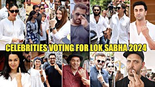 Celebrities Vote At Lok Sabha Election 2024 SRK, Salman, Aishwarya, Ranbir, Shraddha, Hrithik, Bebo